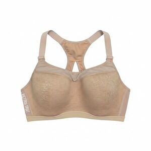 Sports Bra Victoria‎ Sport 36C Womens Tan Excellent Incredible Racerback Padded